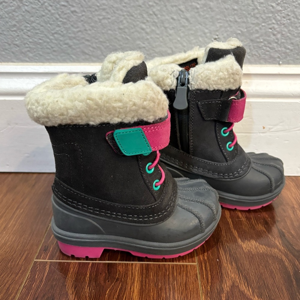 Cat Jack Toddler Girls Snow Winter Boots